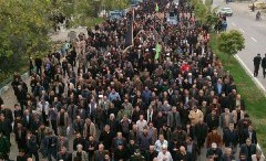 گزارش تصویری از پیاده‌ روی اربعین حرم تا حرم در بهشهر